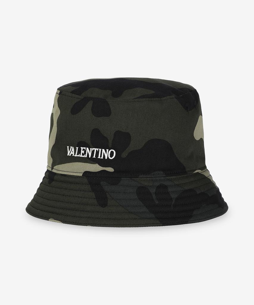 VALENTINO Camouflage Reversible Bucket Hat - Camouflage: Black / 5Y2Hga14Sclfem