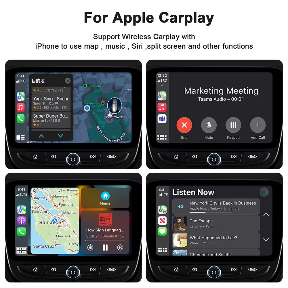 2 In 1 Wireless CarPlay Android Auto Adapter CarPlay Dongle Convert Wired To Wireless Auto Connect Plug & Play for Factory Wired