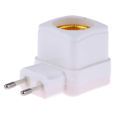 1 pz. Adattatore per lampadina con attacco E27, luce LED bianca, base per lampada, adattatore per spina, interruttore on/off.