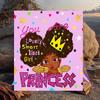 1PC Black Princess Magic Celebration Flannel Blanket Gift, Suitable for Both Men And Women, Soft Ideal for Beds And Sofa, Birthday Or Christmas Gift