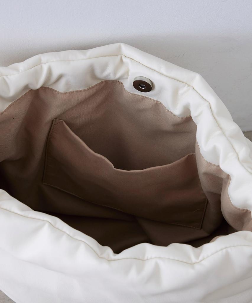 EFOLE Gepolsterte Kordelzug-Tragetasche aus Kunstleder für Damen