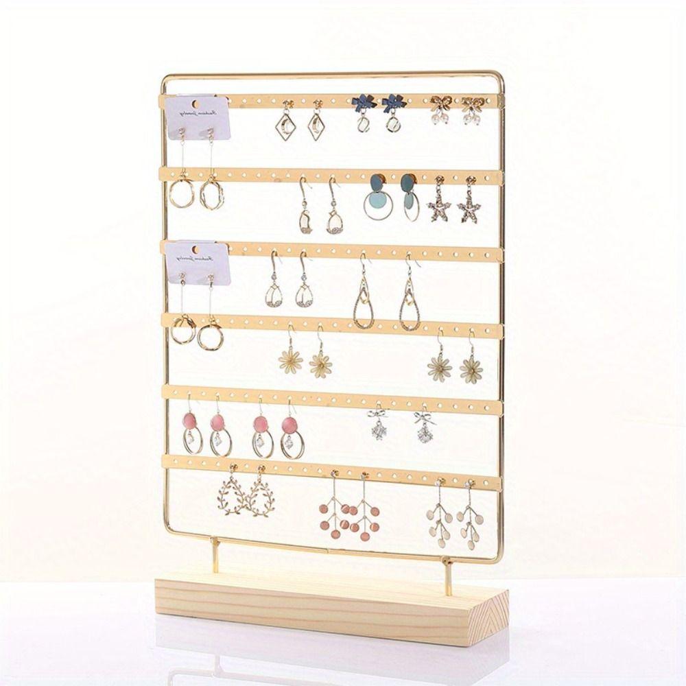 DIY Metal Earring Holder 6-Tiered Ear Stud Rack Earrings Storage Rack  Girls Gifts