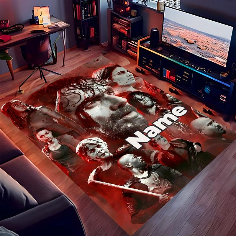 Custom Personalization The Walking Dead Print Area Rug - Soft, Washable Non-Slip Indoor Mat,Living Room,Home&Office Decorative Rug