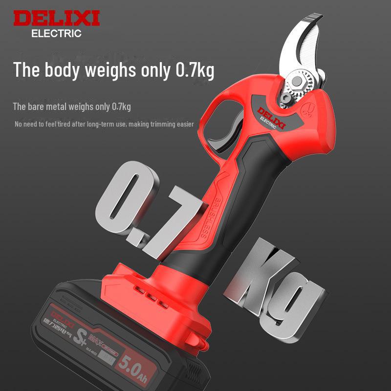 Delixi Brushless Electric Fruit Tree Pruner: Efficient, Labor-Saving, Lithium Battery-Powered Garden Shears