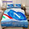 Set Copripiumino Trapuntato con Fantasia SSC Napoli Federa Decorazione per la Casa Regalo di Compleanno (1 * copripiumino + 2 * federa, senza nucleo)