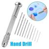 0.8-3.0mm Drill Bits Hole Maker 11Pcs Set Mini Hand Drill Rotary Tool  DIY Crafts