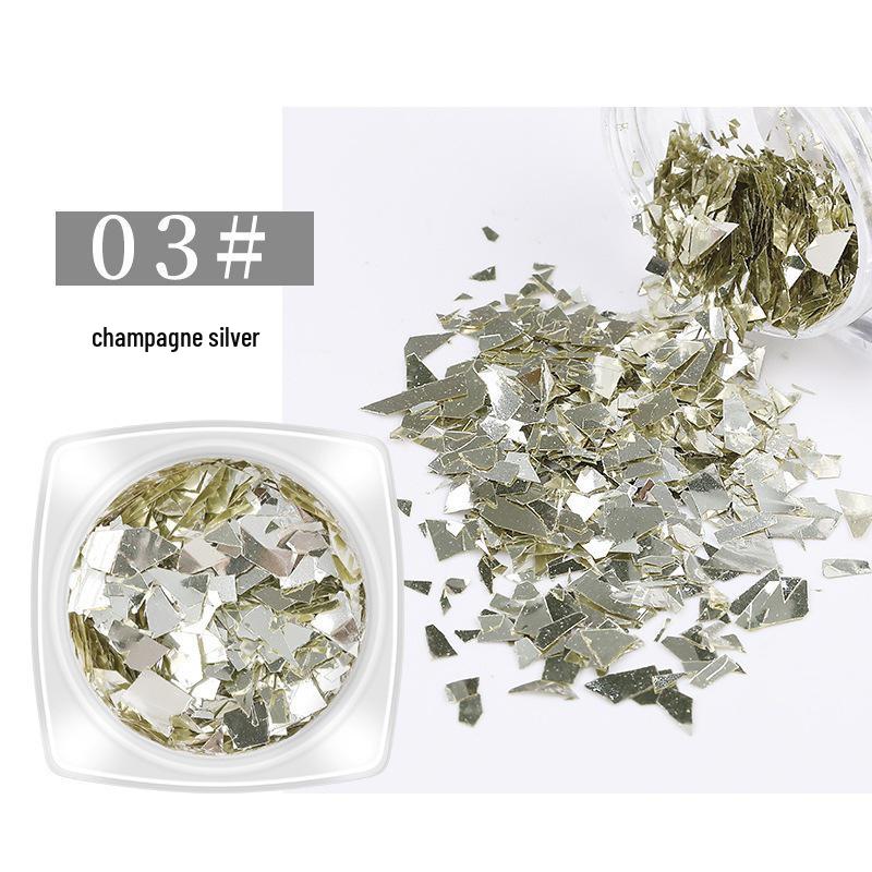 

Переливающиеся наклейки для нейл-арта «Аврора»: Конфетти из бумаги, целлофана, хлопьев и блесток