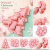 Christmas Tree Reindeer Snowflake Silicone Baking Mold Food Grade Flexible Nonstick Multi Cavity Chocolate Mousse Mold for Holiday Desserts