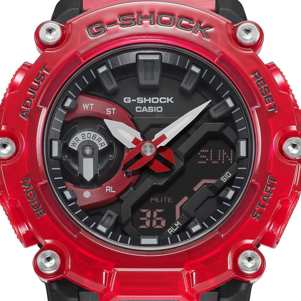 Casio Men's Resin 200M Water Resistant Digital Shock Resistant Quartz Watch GA-2200SKL-4A