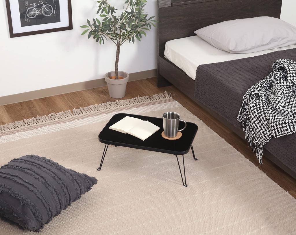 Fuji Boeki Folding Small Coffee Rounded Outdoor Picnic 45cm Wide x 30cm Deep x 19cm Fully Product Number 14422 Table, Table, Mini, Corners, Table,