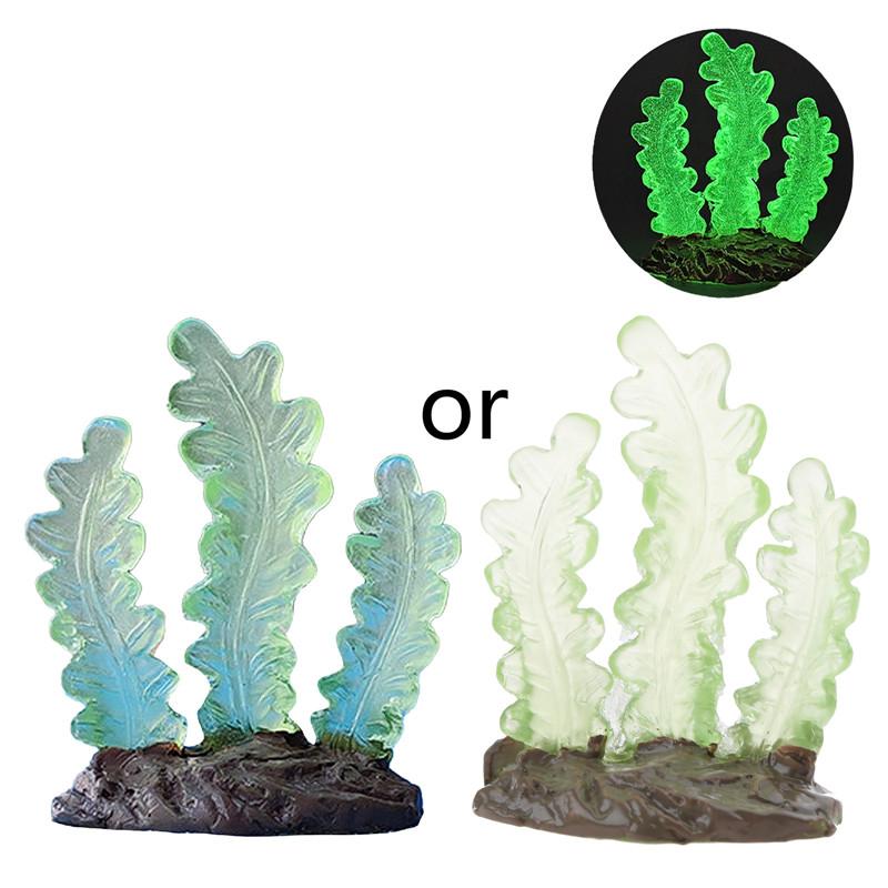Aquariums Glowing Resin Coral Decoration Fish Tank Aquatic Underwater Ornament Landscaping Safety Decor for Fish Shirmps