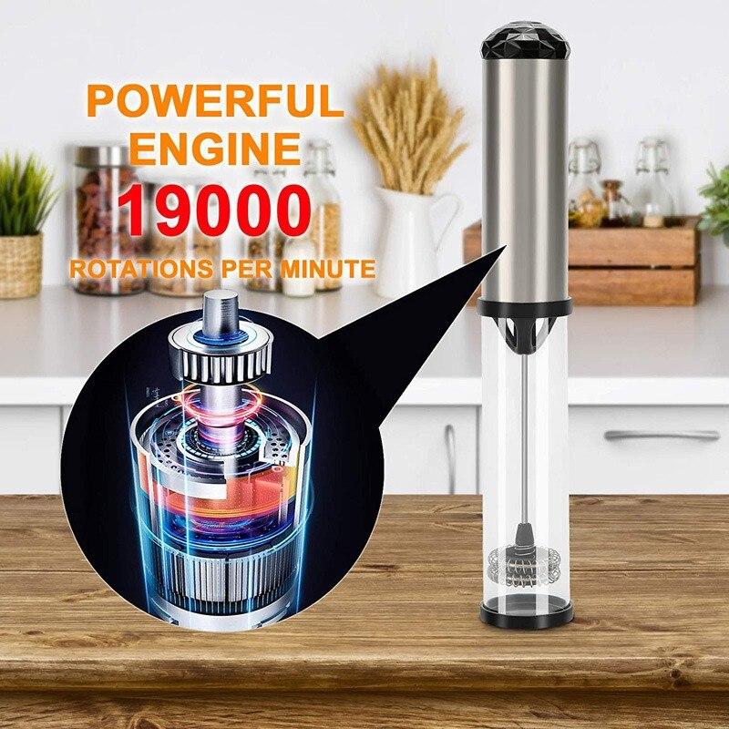 Portable Electric Milk Frother Foam Efficient Handheld Coffee Foamer Mini Egg Beater Mini Stirrer Drink Mixer Kitchen Whisk Tool