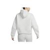 Nike Ropa Deportiva Tech Fleece Sudadera con Capucha Estampado Bordado de Logo Oversize para Mujer Gris Claro FV6323-013