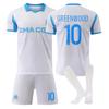 Maillot de Football 2526 Ligue 1 Marseille Domicile N°. 10 Maillot Greenwood Adulte Enfants Entraînement Peut Être Imprimé