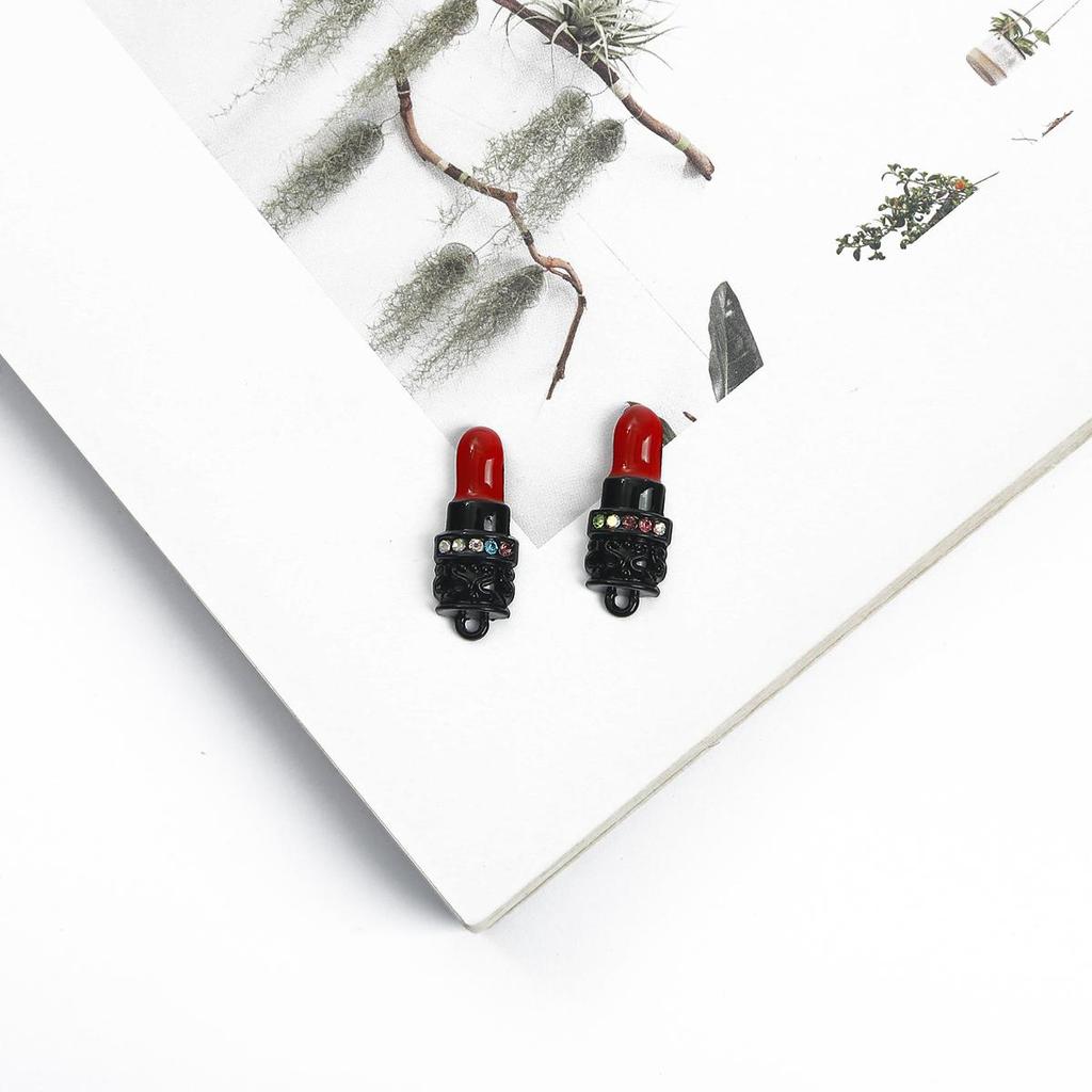 2/4Pcs Droping Öl Insetting Diamant Schönheit Element Legierung Metall Zubehör Für Schmuck Komponenten Herstellung DIY Halskette Armband ohrring