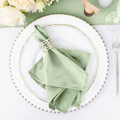 6Pcs Washable Polyester Napkins Great for Wedding Party Restaurant Dinner Parties