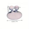 2PCS Toothbrush Suction Cup Wall Mounted Suction Cup Electric Toothbrush Holder No-hole Storage Rack Suction Cup Hooks Shelf