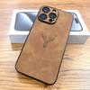 Luxury Retra PU Leather Case For iPhone 17 Air 16 15 14 13 12 11 Pro Max iPhone11 iPhone12 11Pro 12Pro Deer Pictural Full Cover