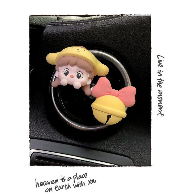 Cute Ice Cream Girl Car Aromatherapy Car Vent Decoration Perfume Car Interior Decoration Ornament Ornament Decoration Fragrant Stone