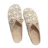 Hausschuhe Damen 2025 neu Sommer vielseitig Oberbekleidung Mesh atmungsaktiv rutschfest Leinen Baumwolle Tasche Kopf halbe Hausschuhe Sandalen Damen