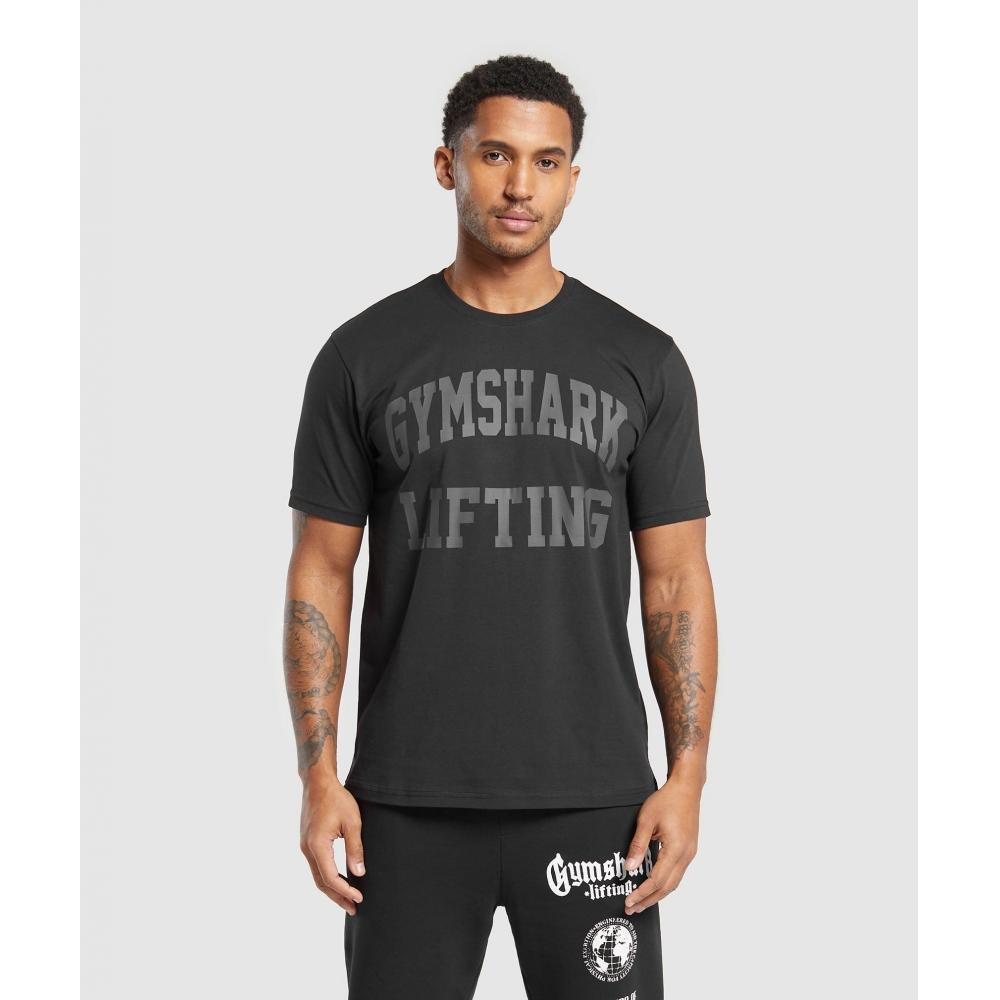 

GYMSHARK Lifting Club T Shirt Black A5A5Q BB2J