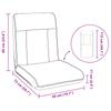 Adjustable Footstool Light Grey Fabric