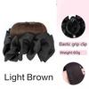 Synthetic Bow Hair Clip Chignon Messy Bun Claw Clip in Hair Piece Wavy Curly Hair Bun Ponytail Extensions Scrunchie Hairpieces for Women