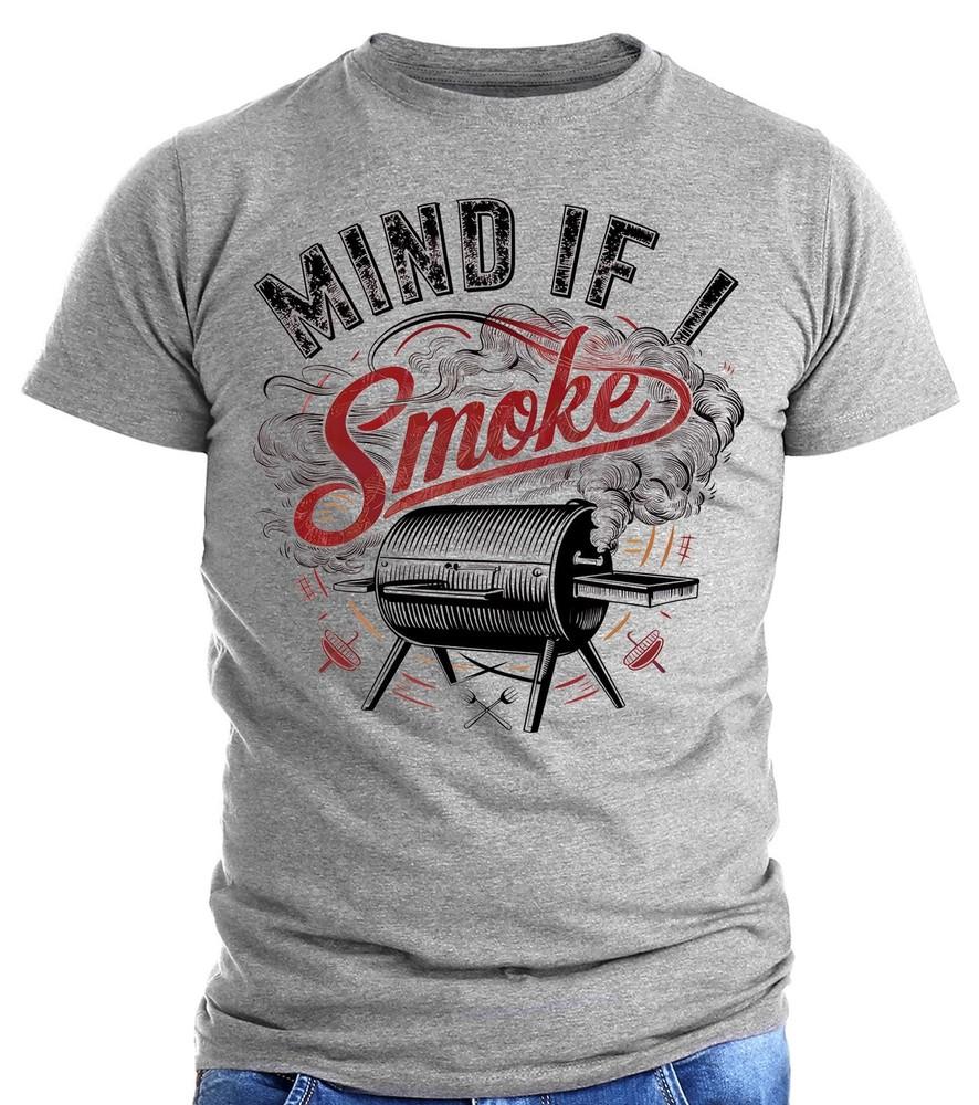

Mind If I Smoke T-Shirt • Funny BBQ Shirt for Dad • Grill Master Father s Day L