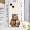 Funny Animal Beers Cat Phone Case for IPhone 16 15 14 13 12 11 Pro Max Mini X XS 7 8Plus SE2 Soft Silicone Cover Creative Fundas
