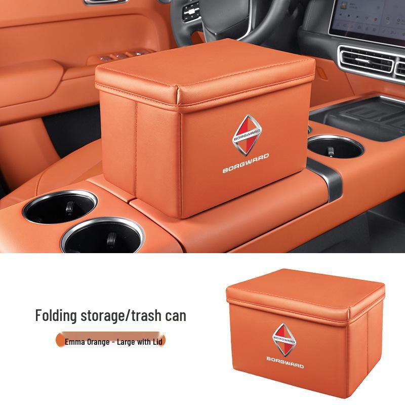 Borgward BX Series Car Storage and Folding Trash Can Box