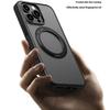 For iPhone 15 Pro Case Compatible with MagSafe PC+TPU Phone Cover Kickstand