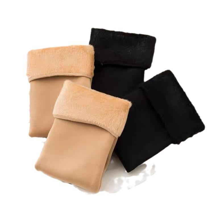 Schneesocken für Damen Plus Samt und Verdickt Boden Socken Winter Kältefest und Warm Selbstheizend Damen Mittelhohe Socken