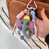 Handmade Wool Felt Elephant Keychain: Cute Backpack Accessory & Small Pendant