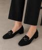 2COMM Taupe Loafers_Suede Black
