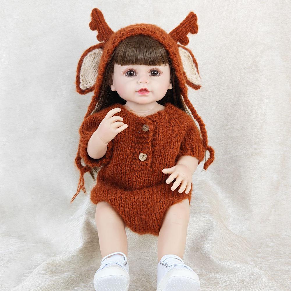 

Мягкая виниловая кукла Реборн - Купающаяся и одевающаяся девочка Full Set (Doll + Clothes)