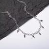 Cone Pendant Choker Necklace Titanium Steel Twisted Necklace Rock Stud Necklace  For Lovers