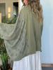 New Printed Crew Neck Loose Casual Batwing Sleeve Top for Women