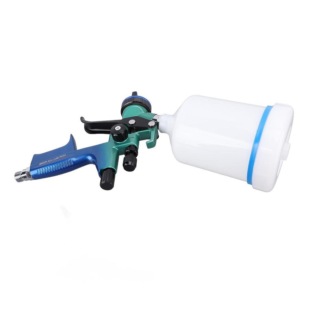 HVLP Spray Gun 4000B 600ml Cup 1.3mm Nozzle Air Spray Paint Gun Kit for Furniture Car Maintenance