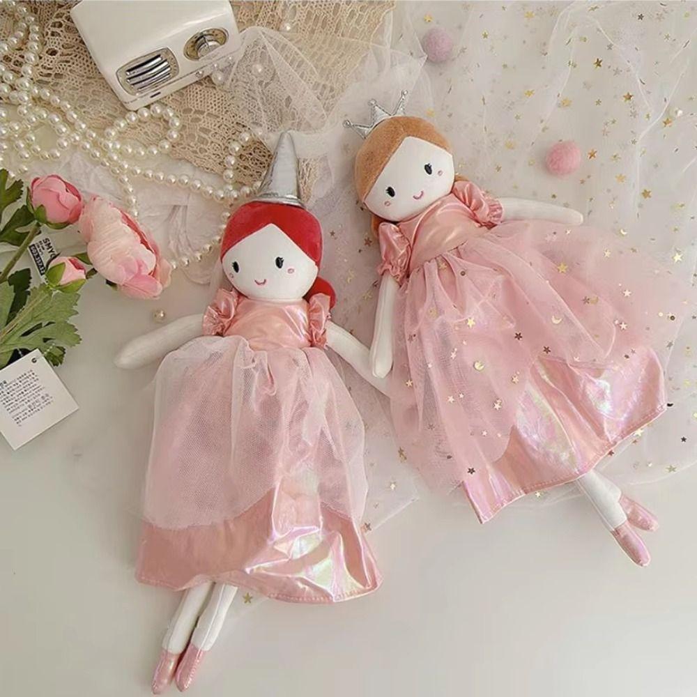 Home Decor Princess Stuffed Doll Ballet Shoes Pink Dress Doll Girl Soft Plush Toy Kids Toy