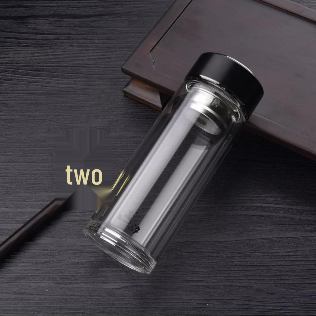 High-Temperature Double-Walled Borosilicate Glass Tea Cup