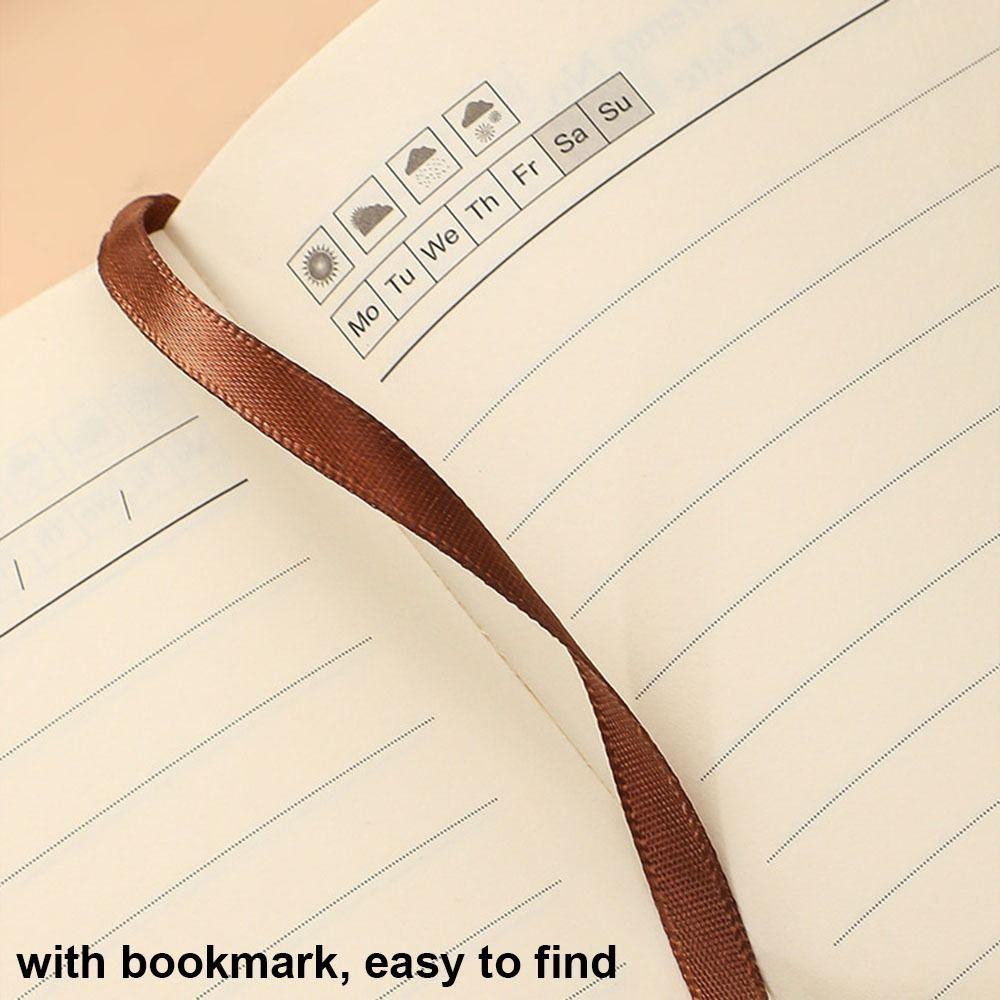 200 Pages Business Office Notepad PU Leather Cover Diary Fashion A5 Notebook Students Writing
