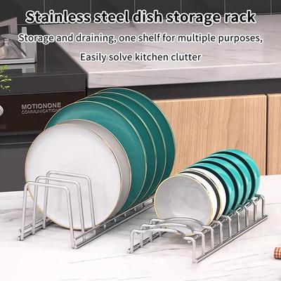 Stainless Steel Dish Drying Rack Bowl Rack Plate Rack Pot Cover Rack Kitchen Storage Organizer Kitchen Accessories