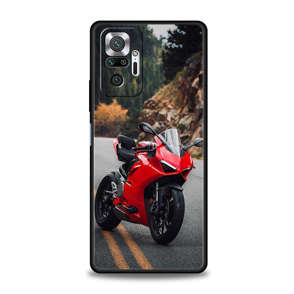 Moto Cross Motorcycle Sports Phone Case For Xiaomi Redmi Note 14 13 5G 10 11 12 Pro Plus 4G 14C 13C 12C 10C Black Cover