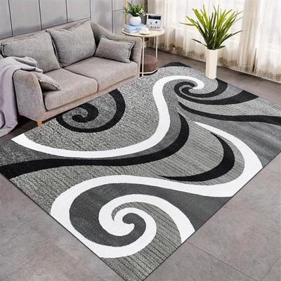 Alfombra de Ilusión Visual Vórtice 3D Trampa Tridimensional Felpudo de Dormitorio Manta para Mesa de Café de Sala de Estar Alfombra Creativa de Navidad