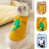 Panda/Tiger Pattern Pet Hoodie Cartoon Dinosaur Winter Cat Clothes  For Autumn and Winter