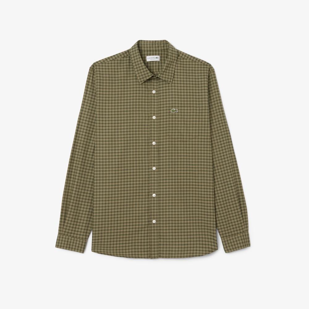 [Lacoste] Men's Flannel Window Check Shirt CH8535-55N6UI