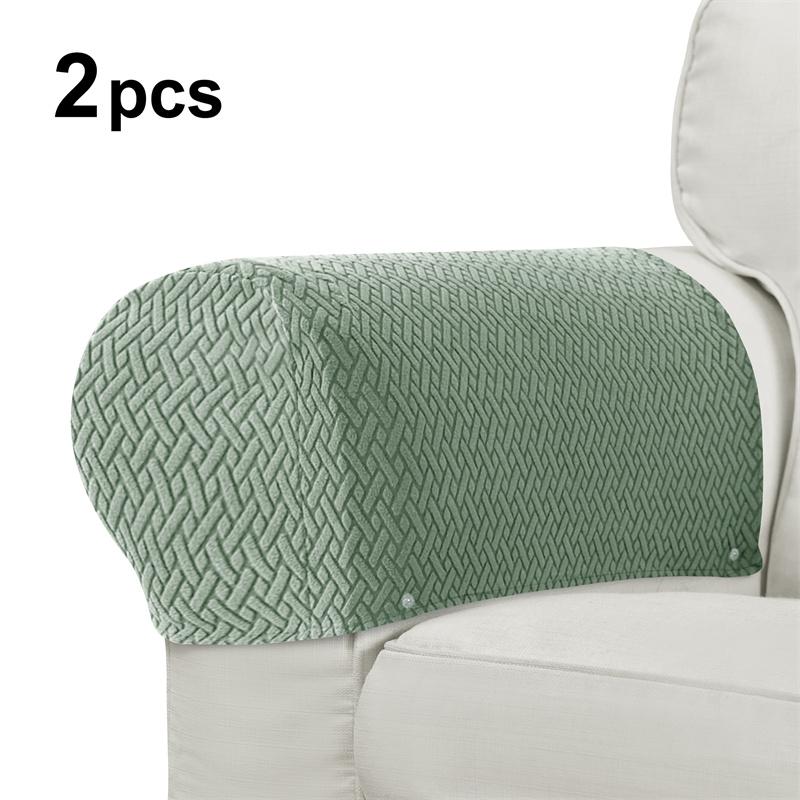 2pcs/set Stretch Jacquard Armrest Chair Covers Sofa Arm Covers Universal Cover for Living Room Home Decor Armrest Protector