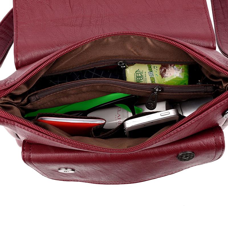 2024 Damenmode Weiche Leder Umhängetasche - Neuer Koreanischer Stil, Europäisch & Amerikanisch Inspirierte Damen Schultertasche.