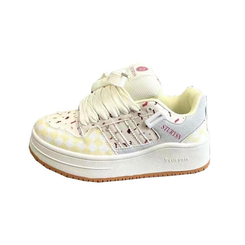 Buty na platformie buty chlebowe dopamina jesień nowe para ins casual wszechstronne oddychające buty studenckie damskie