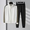 23 Styles Men's Imitation Cotton Spandex Twill Cardigan & Casual Sports Set - Youth Fashion